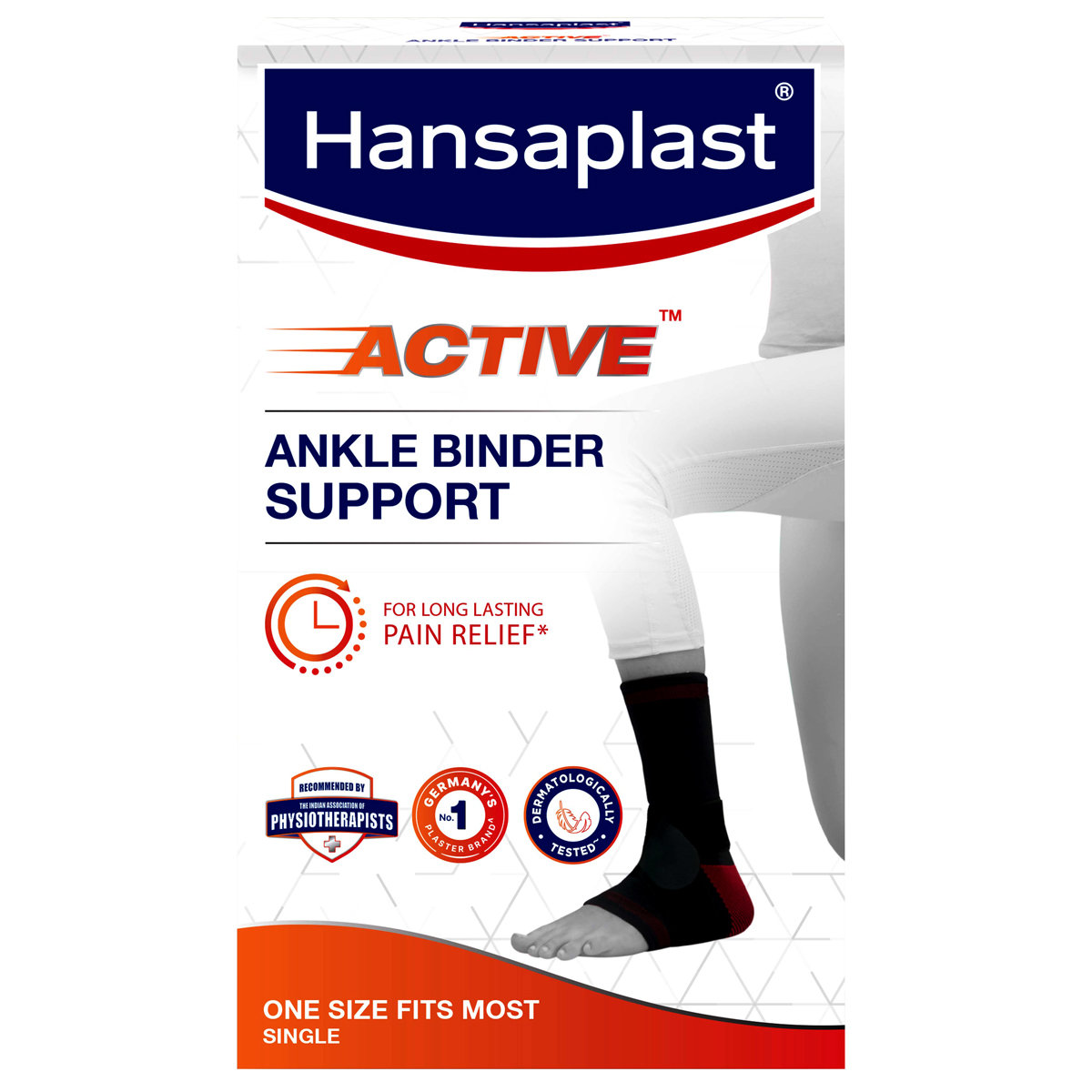 Hansaplast Active Ankle Binder Support OSFM (One Size Fits Most), 1 Count, Pack of 1 Hansaplast Active Ankle Binder Support OSFM (One Size Fits Most), 1 Count, Pack of 1