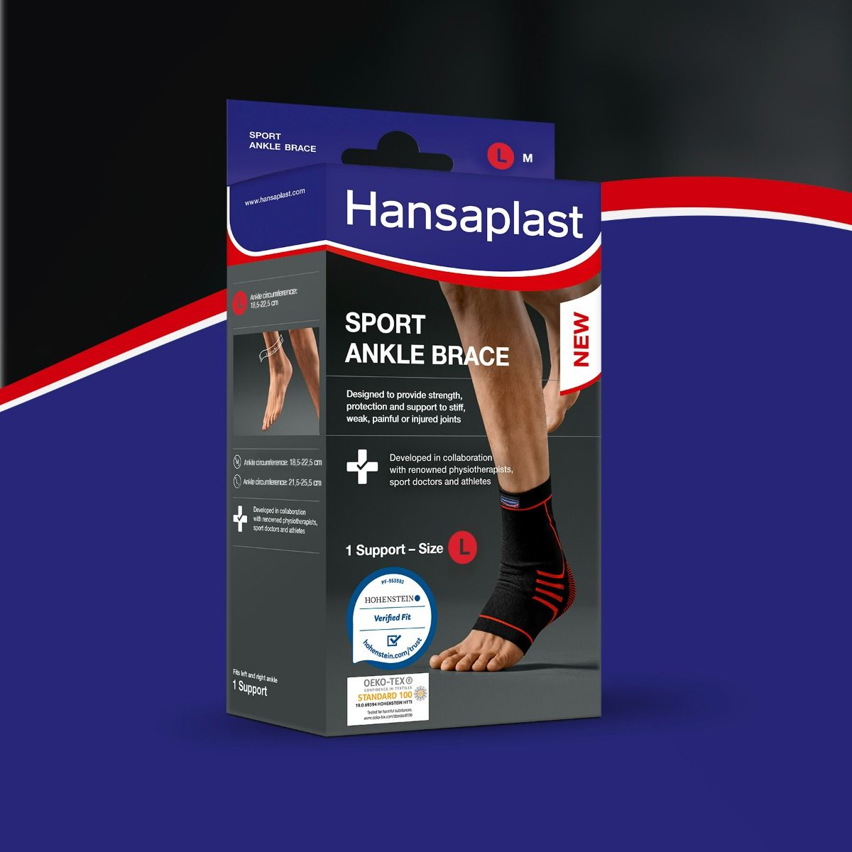Hansaplast Sport Ankle Brace Large, 1 Count Price, Uses, Side Effects
