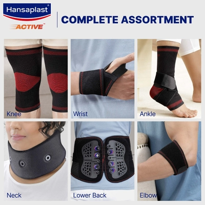 Hansaplast Active Ankle Binder Support OSFM (One Size Fits Most), 1 Count, Pack of 1