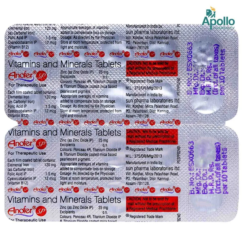 Buy Anofer SP Tablet online | Uses, Side Effects, Price and substitutes ...