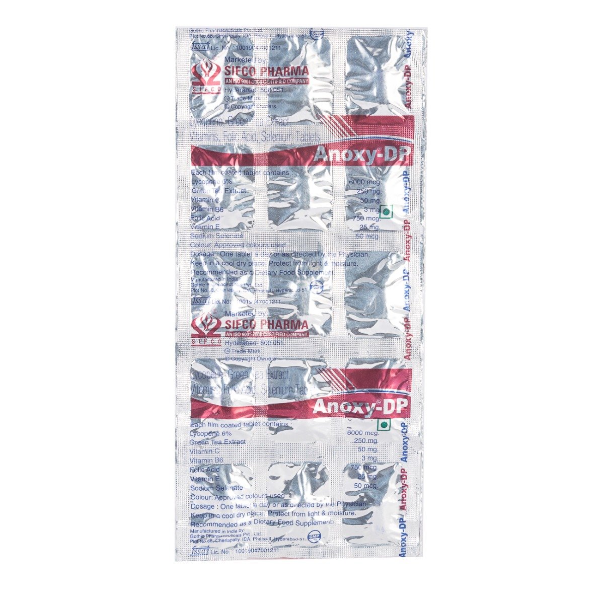 Buy Anoxy DP Tablet 15's Online