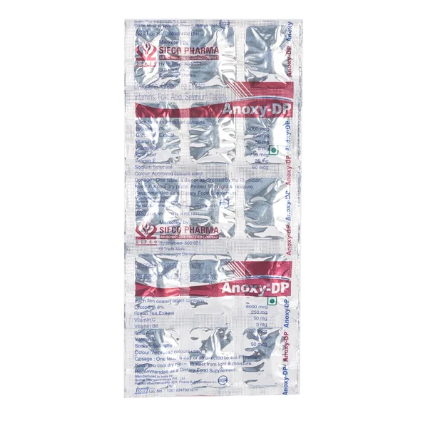 Anoxy DP Tablet 15's, Pack of 15 TabletS