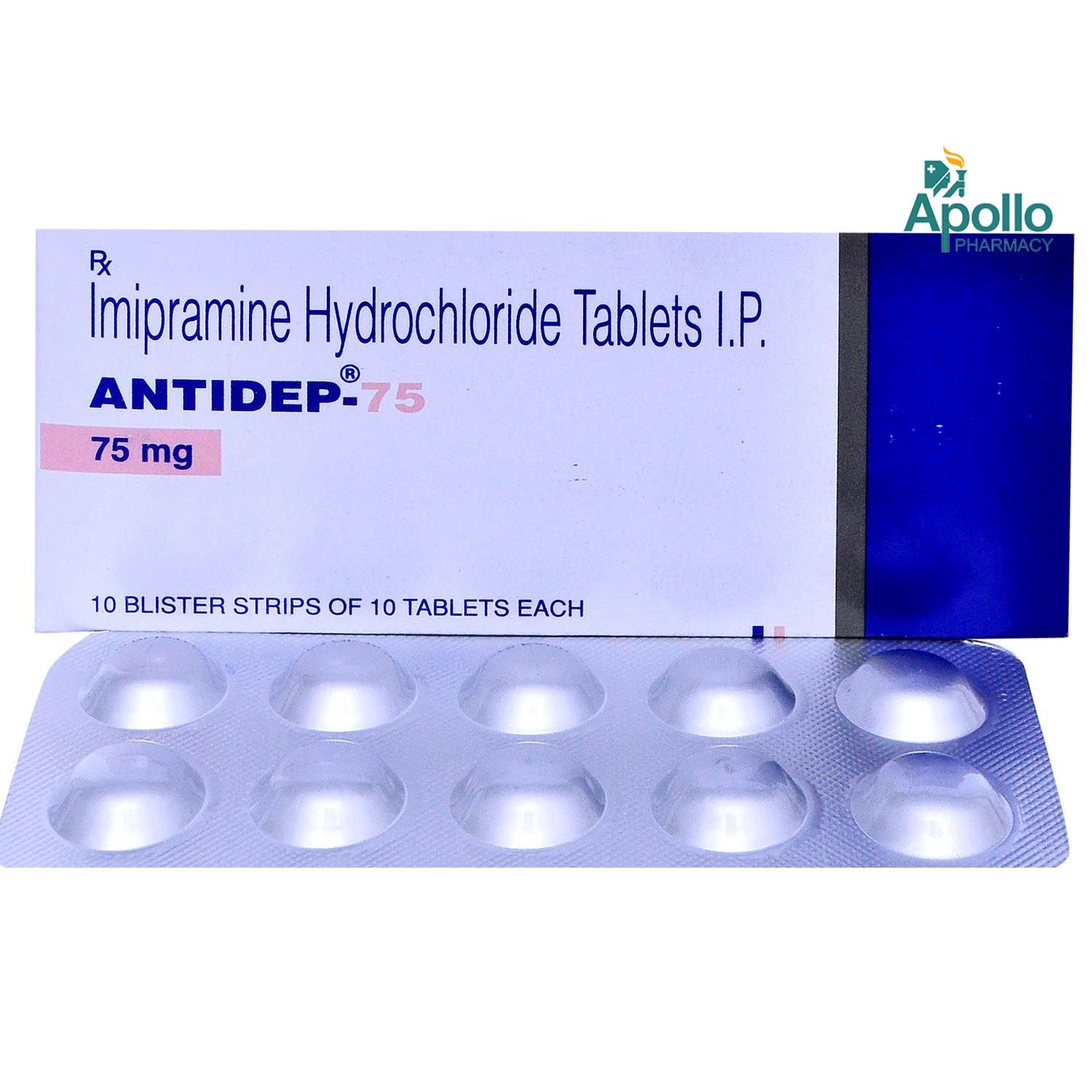 Antidep-75 Tablet 10's, Pack of 10 TABLETS