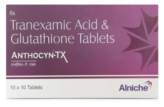 GLUTATHIONE+TRANEXAMIC ACID | View uses, side-effects, medicines