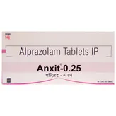 Anxit 0.25 Tablet 15's, Pack of 15 TABLETS