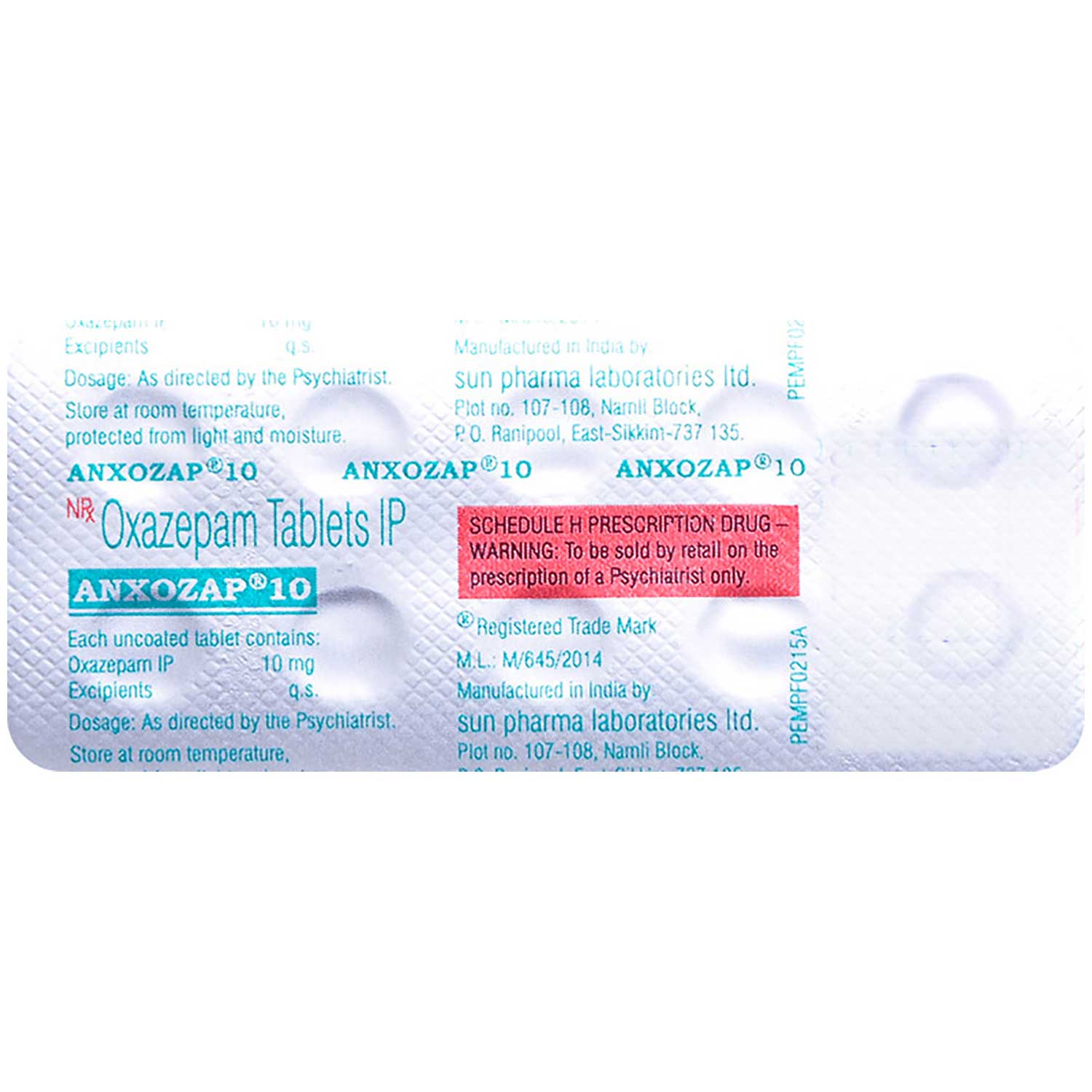 Anxozap 10 Tablet 10's, Pack of 10 TABLETS Anxozap 10 Tablet 10's, Pack of 10 TABLETS