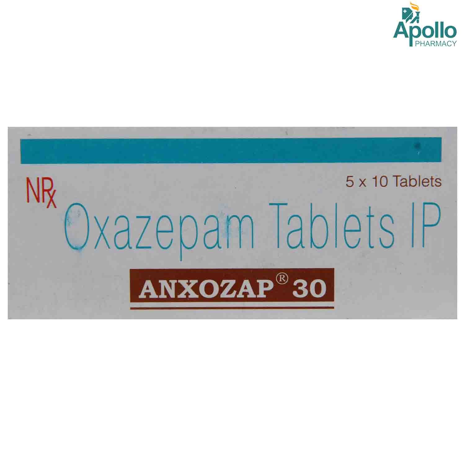 Anxozap 30 Tablet 10's, Pack of 10 TABLETS Anxozap 30 Tablet 10's, Pack of 10 TABLETS