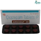 Anxozap 30 Tablet 10's, Pack of 10 TABLETS