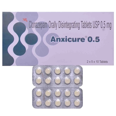 Anxicure 0.5mg Tablet 10's, Pack of 10 TABLETS