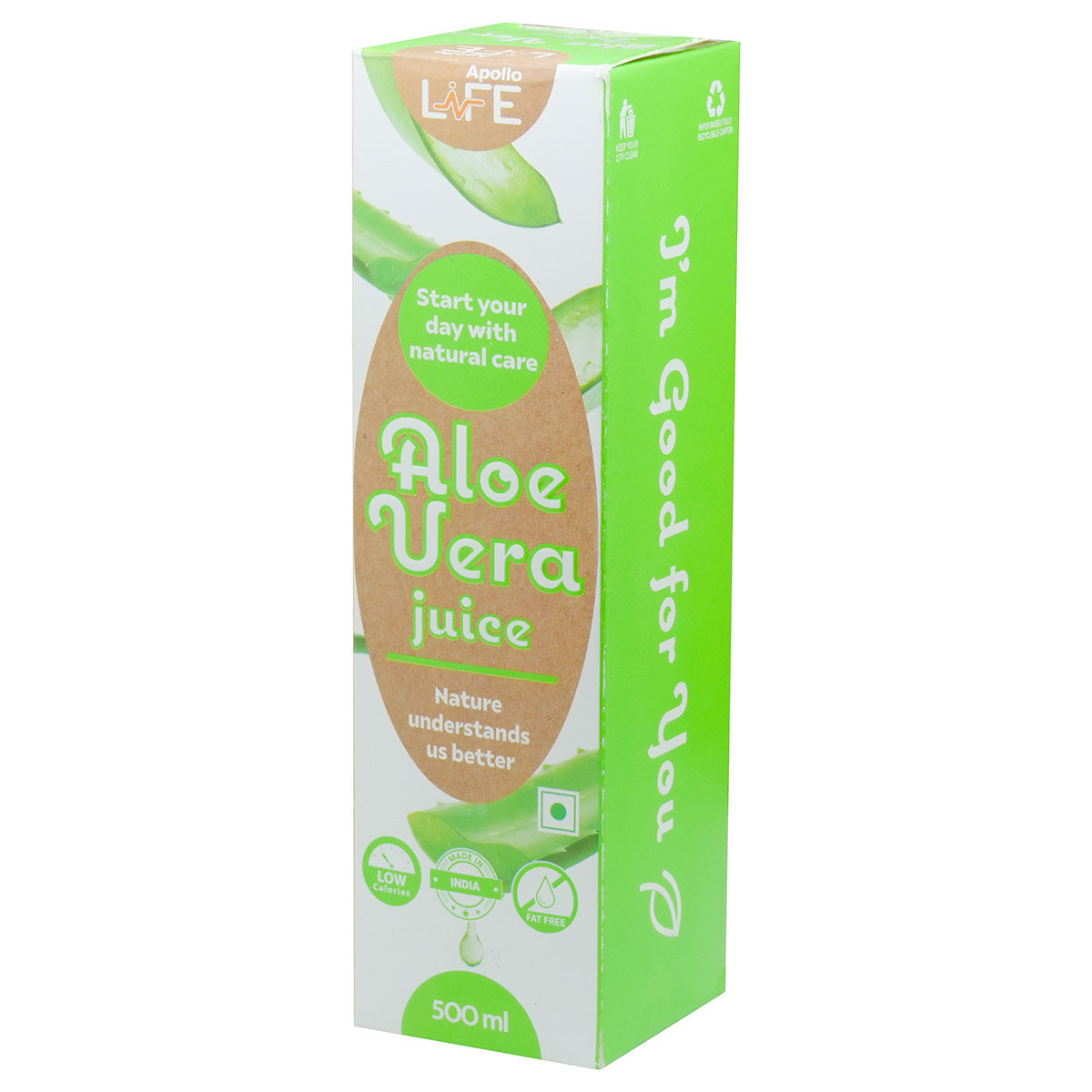 Apollo Life Aloe Vera Juice, 500 ml, Pack of 1 Apollo Life Aloe Vera Juice, 500 ml, Pack of 1