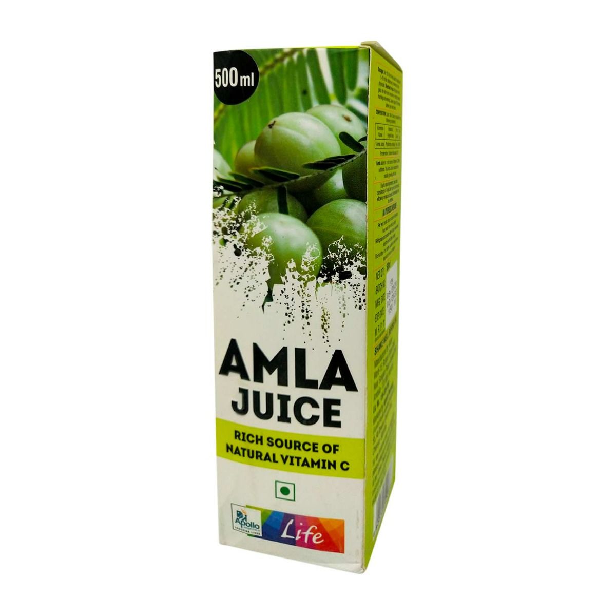 Buy Apollo Life Natural Amla Juice, 500 ml Online