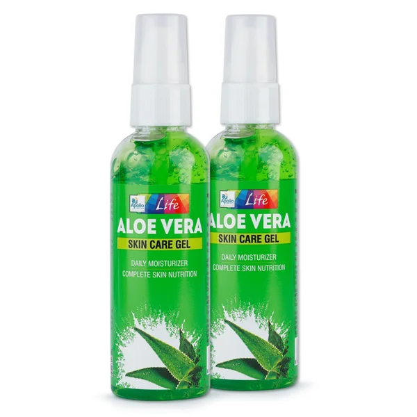 Apollo Life Aloe Vera Skin Care Gel, 200 gm (2x100 gm), Pack of 2