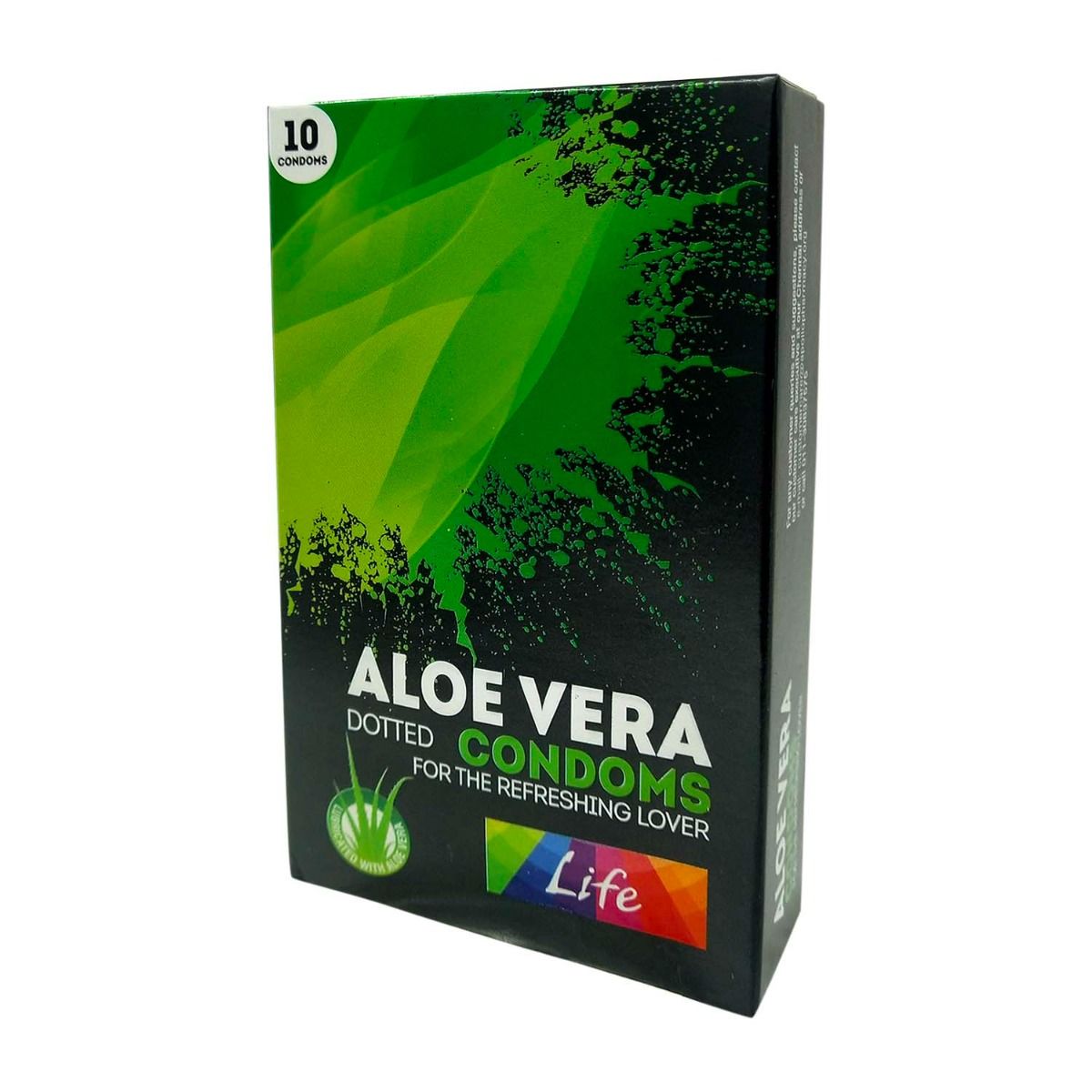 Buy Apollo Life Aloe Vera Dotted Condoms, 10 Count Online