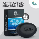 Apollo Pharmacy Activated Charcoal Soap, 250 gm (2x125 gm), Pack of 2