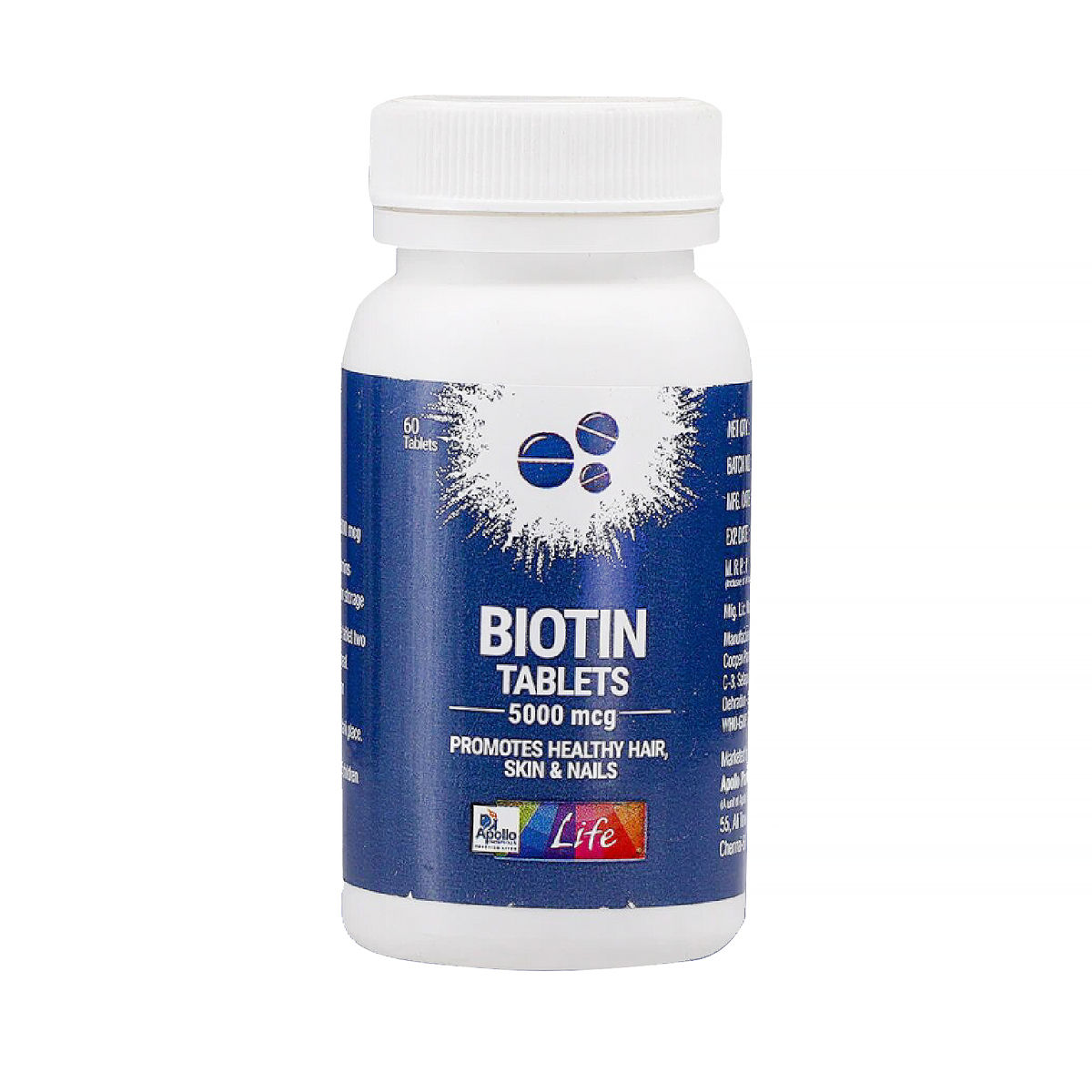 Hair Growth Vitamins with Biotin 5000 mcg Folic India  Ubuy