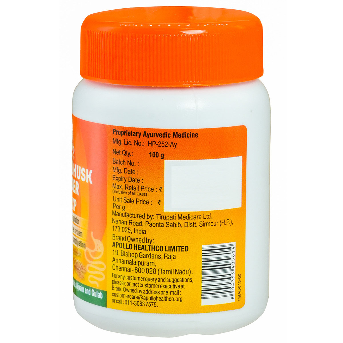 Apollo Pharmacy Isabgol Husk Orange Flavour Powder Bowel XP, 100 gm, Pack of 1 Apollo Pharmacy Isabgol Husk Orange Flavour Powder Bowel XP, 100 gm, Pack of 1