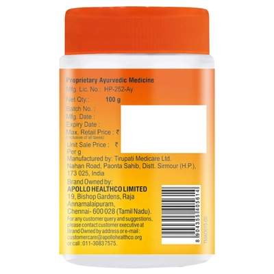 Apollo Pharmacy Isabgol Husk Orange Flavour Powder Bowel XP, 100 gm, Pack of 1