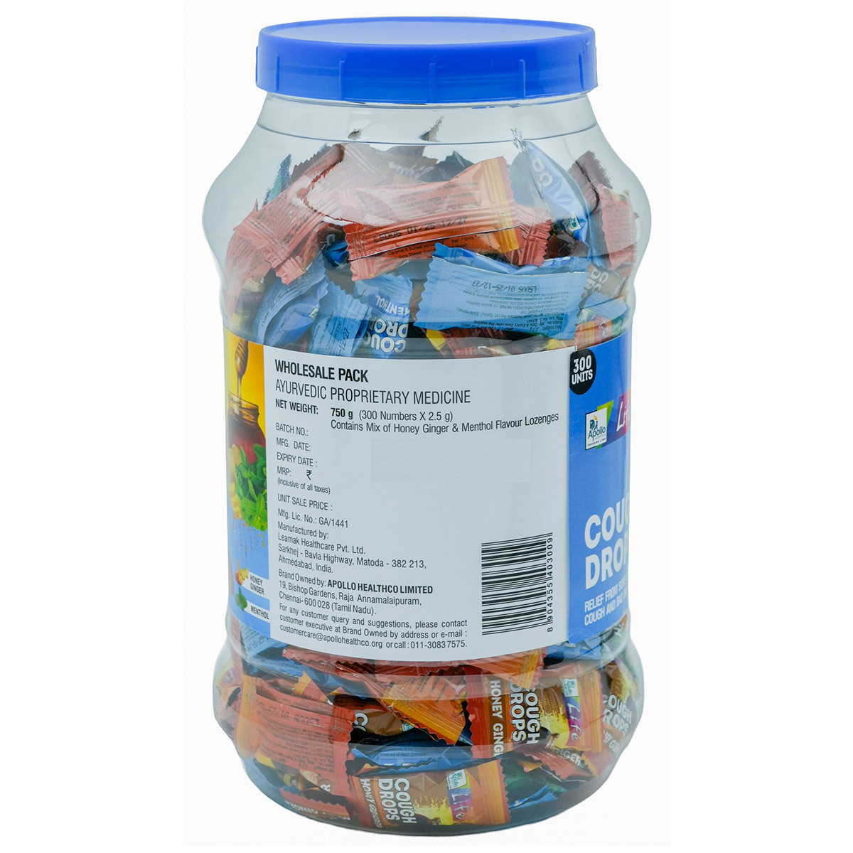 Apollo Life Cough Drops Lozenges, 1 Count, Pack of 1 Apollo Life Cough Drops Lozenges, 1 Count, Pack of 1