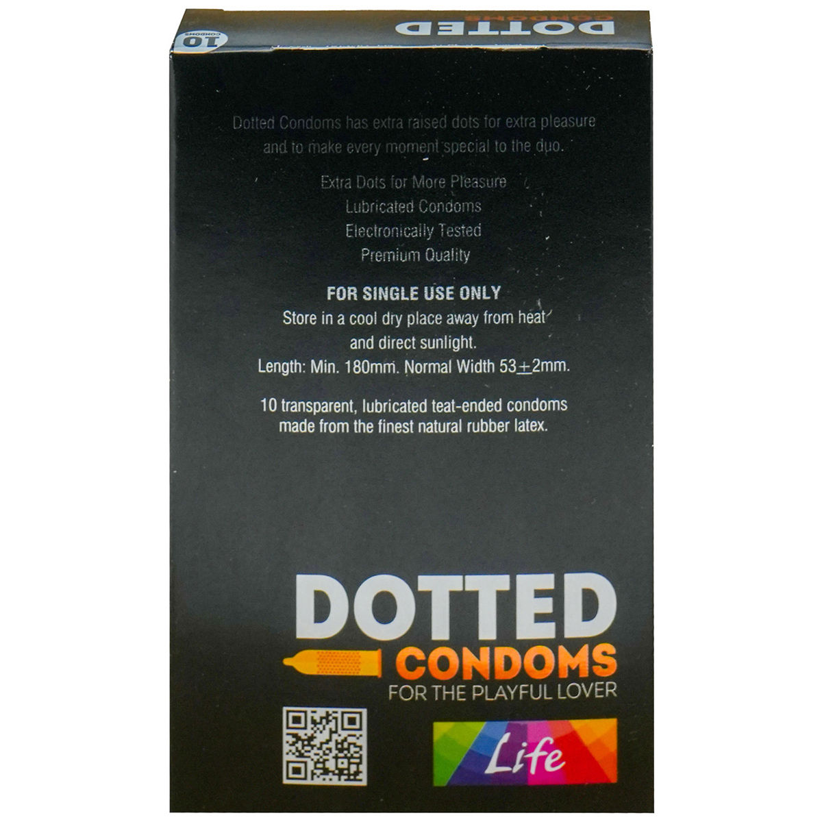 Apollo Life Dotted Condoms, 10 Count, Pack of 1 Apollo Life Dotted Condoms, 10 Count, Pack of 1