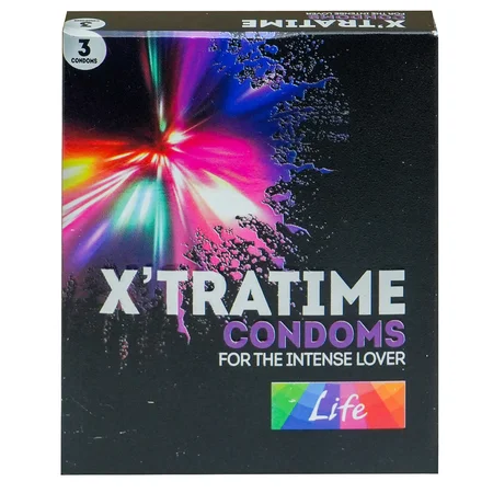 Apollo Life X'tra Time Condoms, 3 Count