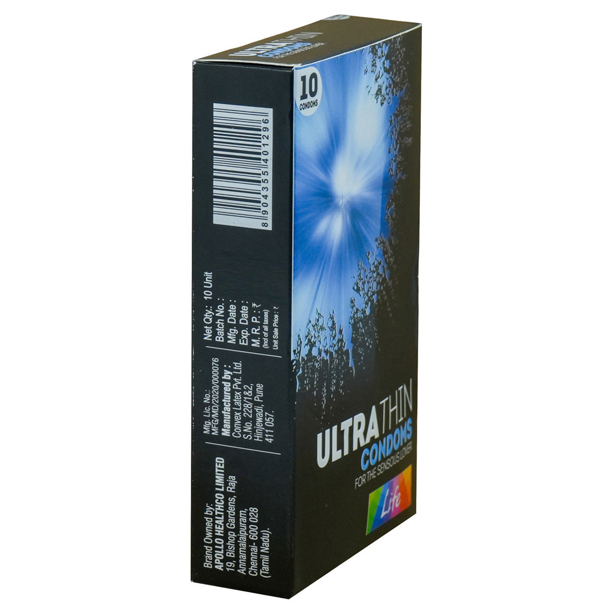 Apollo Life Ultrathin Condoms, 10 Count, Pack of 1 Apollo Life Ultrathin Condoms, 10 Count, Pack of 1