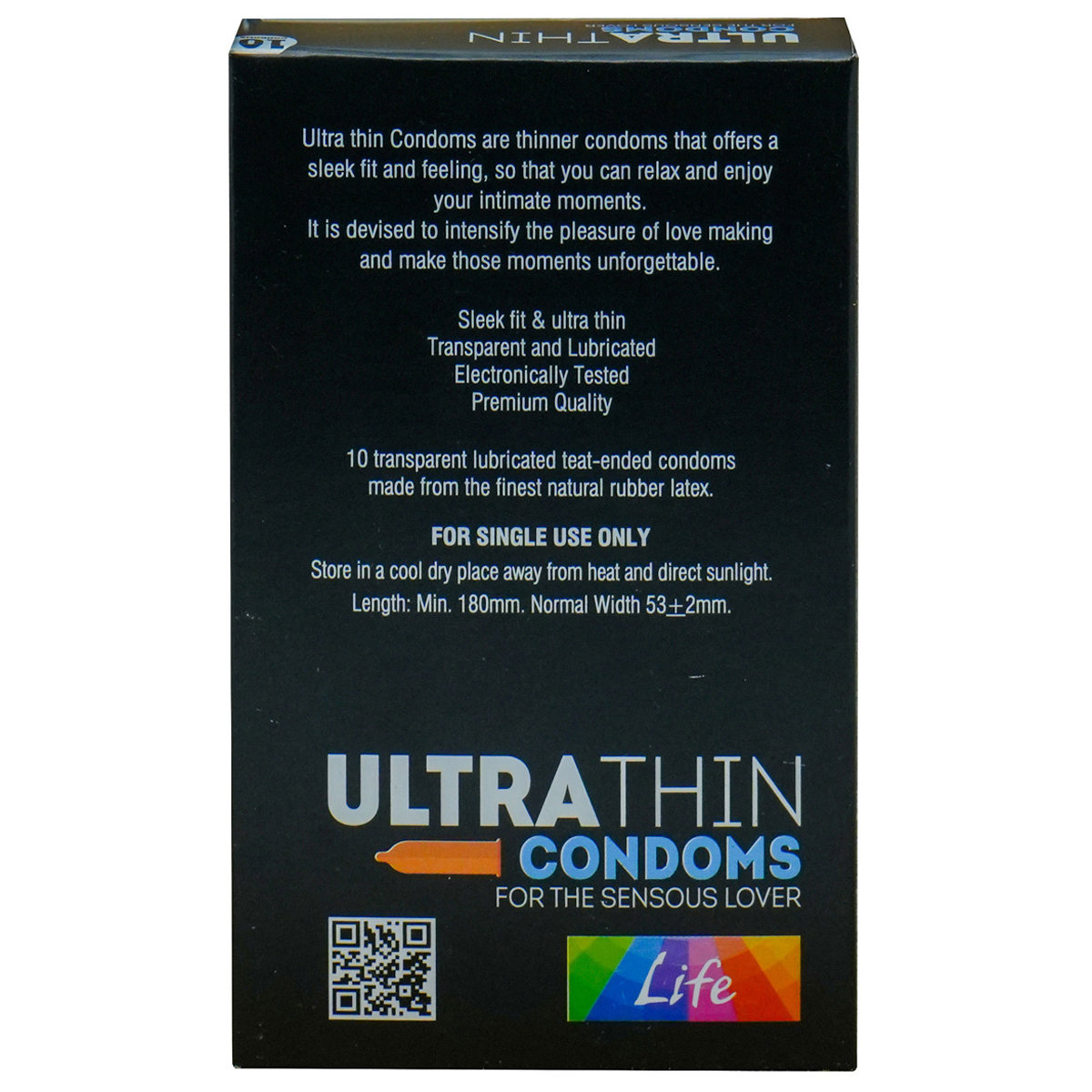Apollo Life Ultrathin Condoms, 10 Count, Pack of 1 Apollo Life Ultrathin Condoms, 10 Count, Pack of 1
