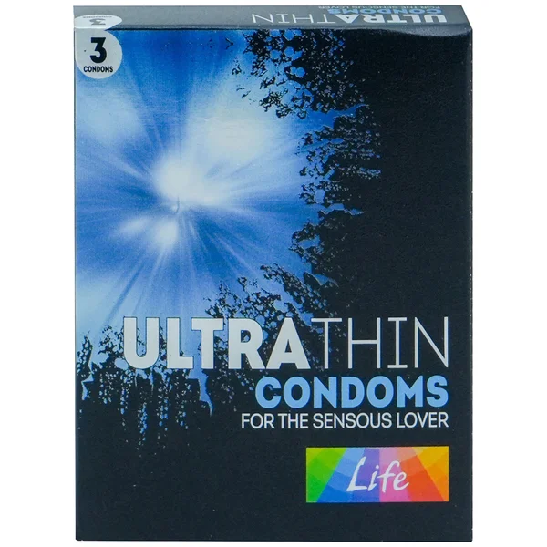 Apollo Life Ultrathin Condoms, 3 Count, Pack of 1