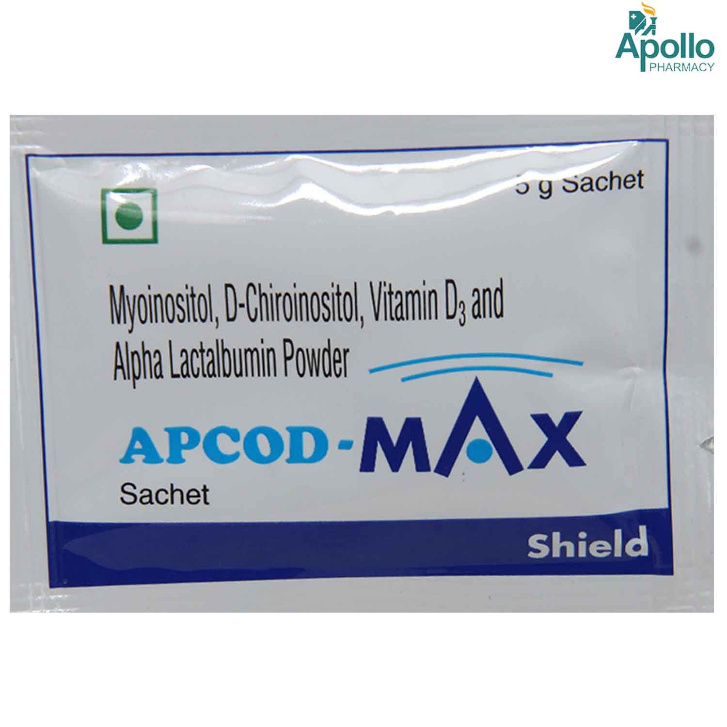 Apcod Max Sachet 5 gm, Pack of 1 GRANULES Apcod Max Sachet 5 gm, Pack of 1 GRANULES