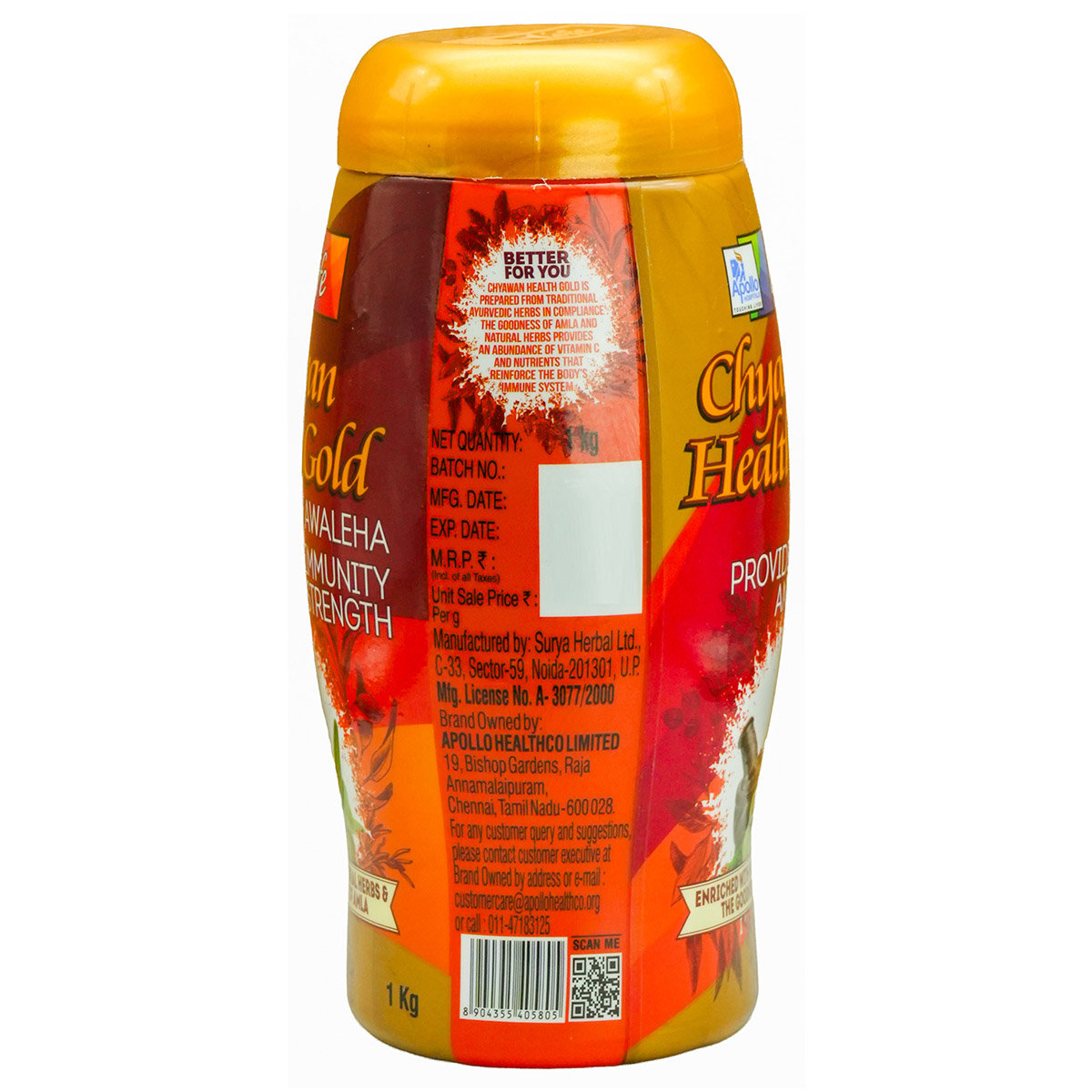 Apollo Life Chyawan Health Gold Chyawanprash, 1kg, Pack of 1 Apollo Life Chyawan Health Gold Chyawanprash, 1kg, Pack of 1