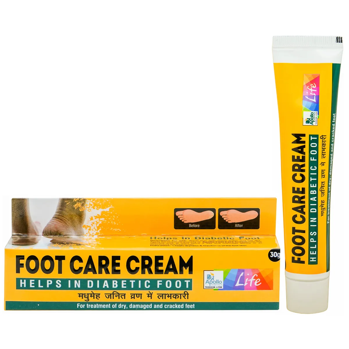 Apollo Life Diabetic Foot Care Cream, 30 gm యొక్క