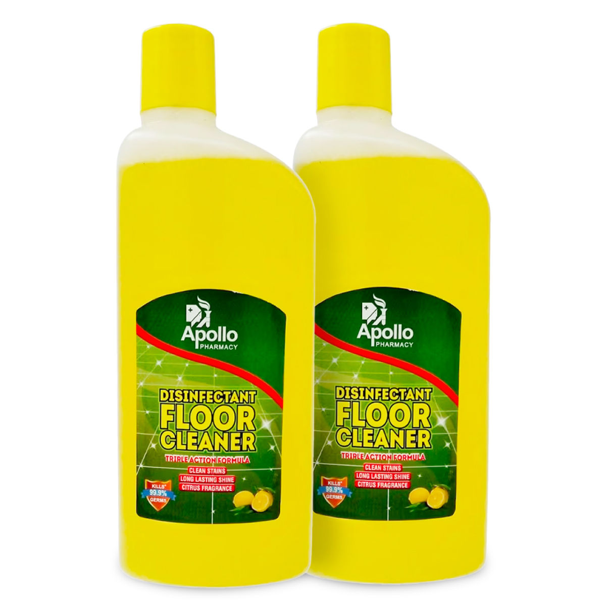 Buy Apollo Pharmacy Disinfectant Floor Cleaner, 800 ml (2x400 ml) Online