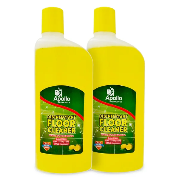 Apollo Pharmacy Disinfectant Floor Cleaner, 800 ml (2x400 ml)