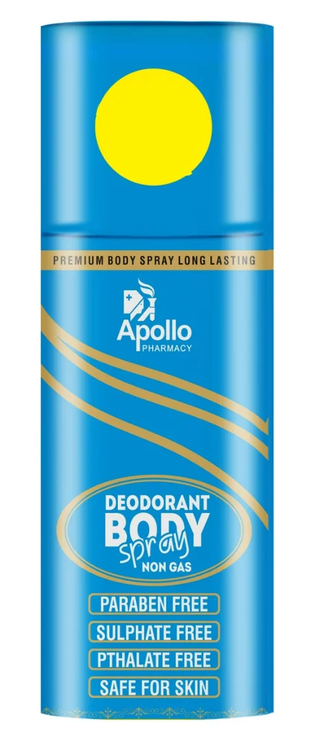 Apollo Pharmacy Deodorant Body Spray No Gas, 150 ml