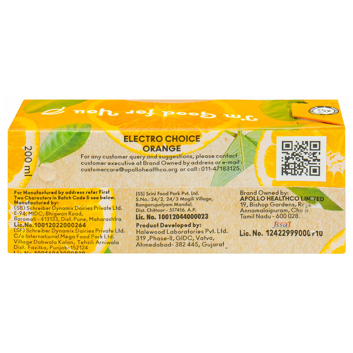 Apollo Life Electro Choice Orange Flavour Liquid 600 ml, (3x200 ml), Pack of 3 Apollo Life Electro Choice Orange Flavour Liquid 600 ml, (3x200 ml), Pack of 3