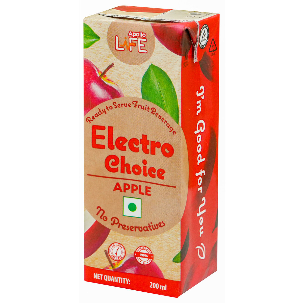 Apollo Life Electro Choice Apple Flavour Liquid 600 ml, (3x200 ml), Pack of 3 Apollo Life Electro Choice Apple Flavour Liquid 600 ml, (3x200 ml), Pack of 3