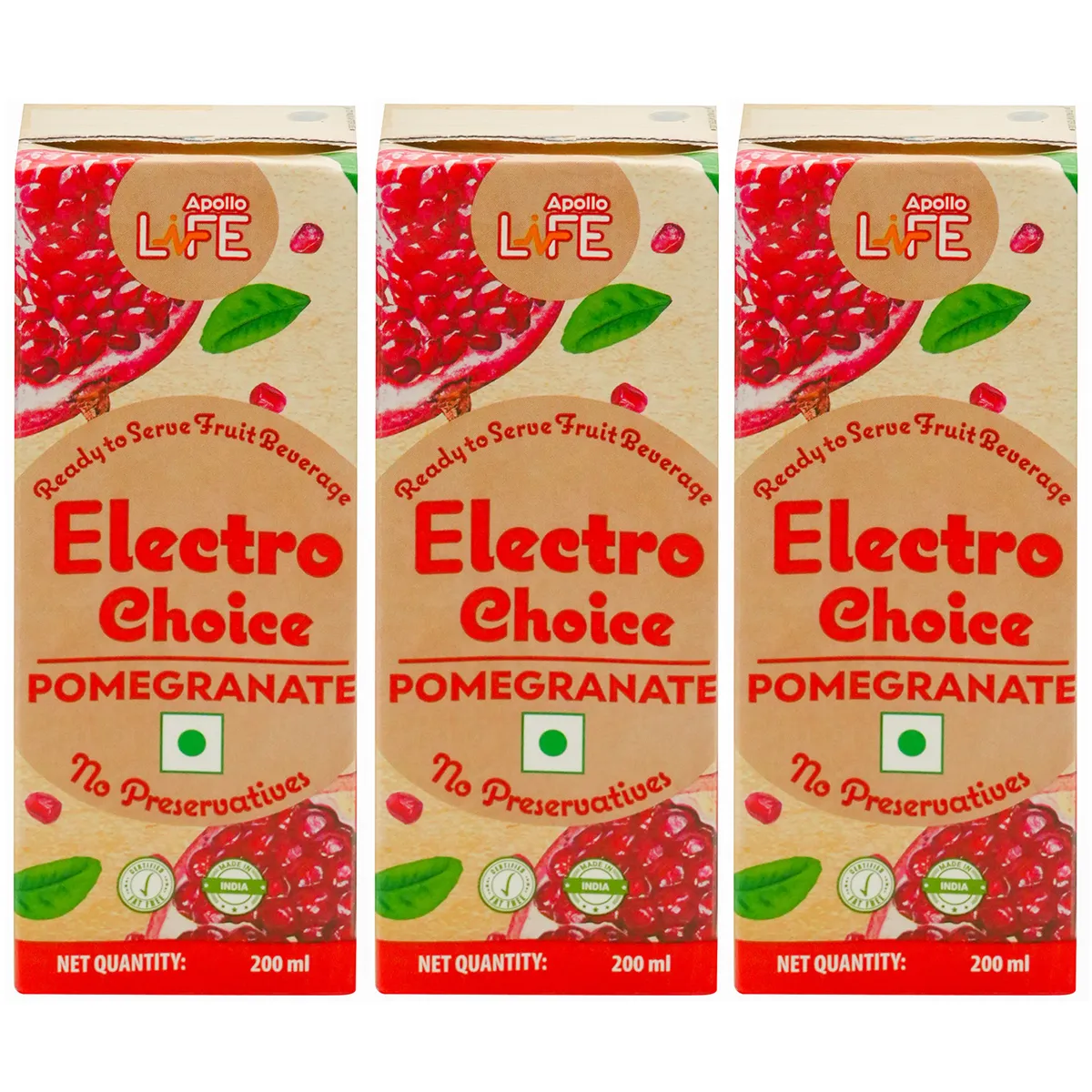 Buy Apollo Life Electro Choice Pomegranate Flavour Liquid 600 ml