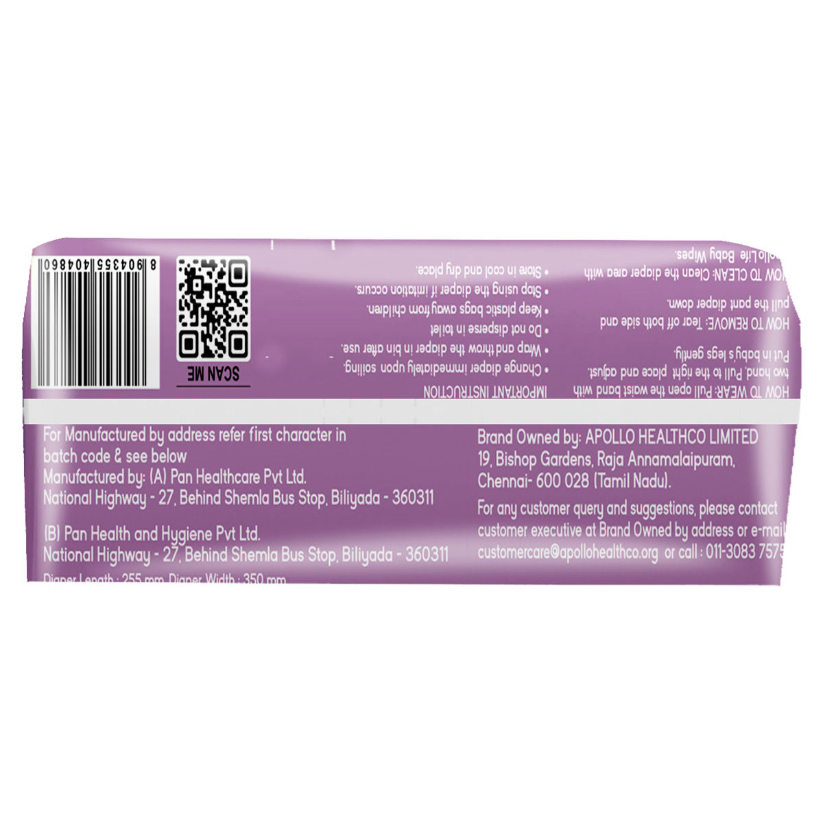 Buy Apollo Essentials Xtra Absorb Baby Diaper Pants XL, 70 Count | 19 ...