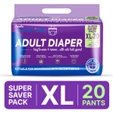 Apollo Essentials Adult Diaper Pant Style Unisex XL, 20 Count