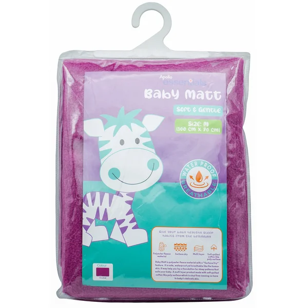 Apollo Essentials Baby Matt (Orchid) 100cm x 70cm, 1 Count, Pack of 1