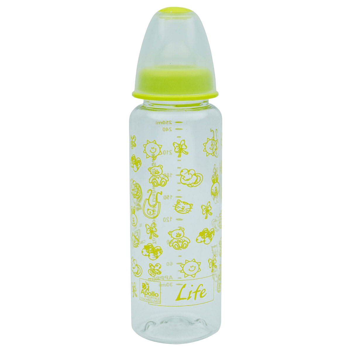 Apollo Pharmacy Feeding Bottle, 250 ml, Pack of 1 Apollo Pharmacy Feeding Bottle, 250 ml, Pack of 1