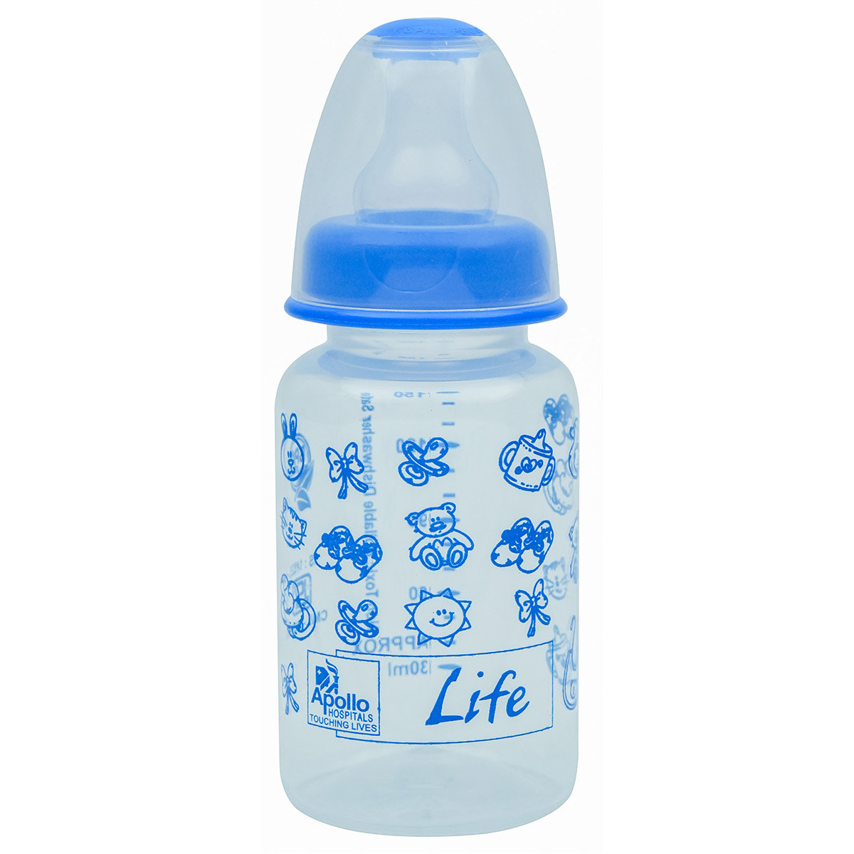 Apollo Life Feeding Bottle with Silicone Nipple, 150 ml, Pack of 1 Apollo Life Feeding Bottle with Silicone Nipple, 150 ml, Pack of 1