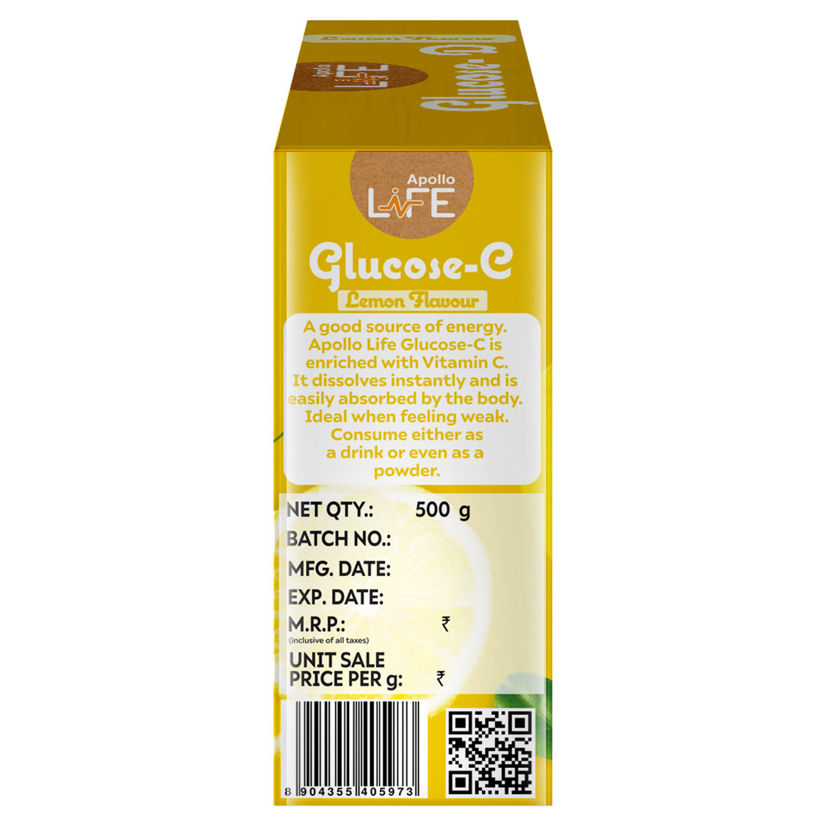 Apollo Life Glucose-D Instant Energy Lemon Flavour Drink, 500 gm Refill Pack, Pack of 1 Apollo Life Glucose-D Instant Energy Lemon Flavour Drink, 500 gm Refill Pack, Pack of 1