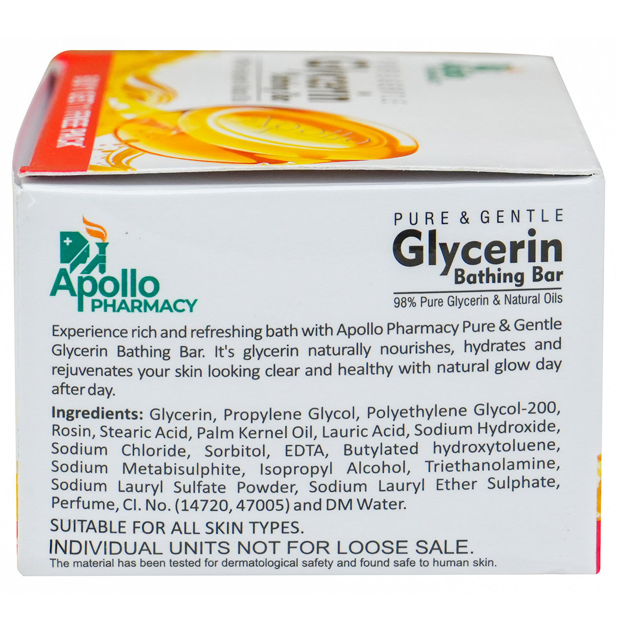 Apollo Pharmacy Glycerin Bathing Bar, 75 gm (Buy 2 Get 2 Free), Pack of 2 Apollo Pharmacy Glycerin Bathing Bar, 75 gm (Buy 2 Get 2 Free), Pack of 2