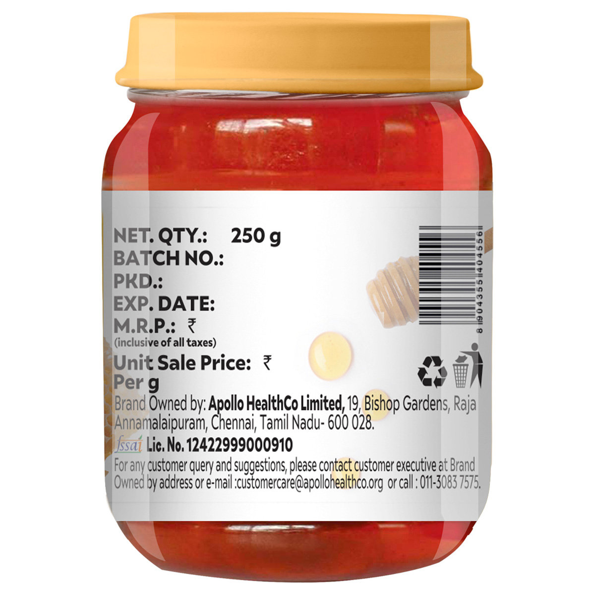 Apollo Life Honey, 250 gm, Pack of 1 Apollo Life Honey, 250 gm, Pack of 1