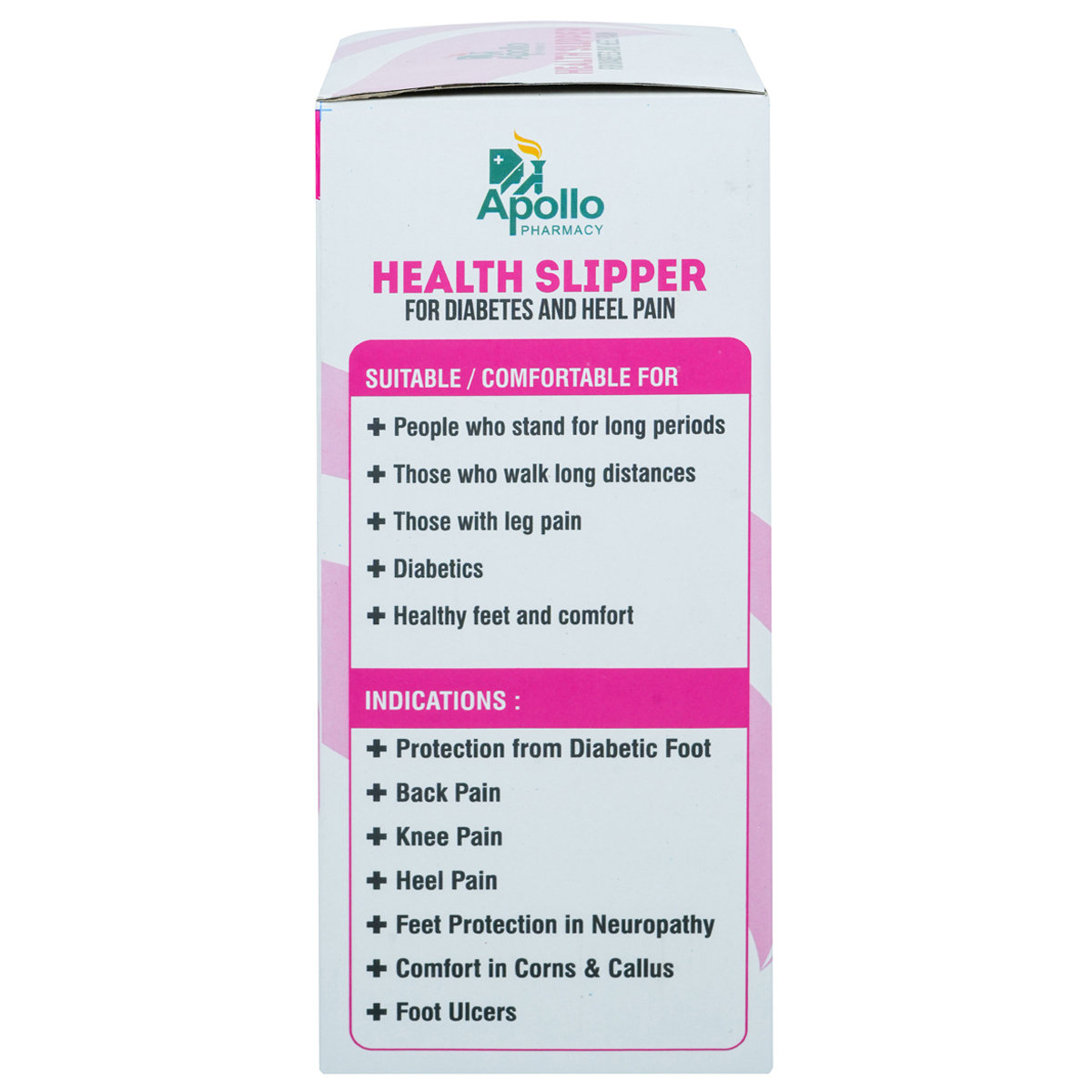 Apollo Pharmacy Diabetes & Heel Pain Health Slipper For Women, Size-6, 1 Pair, Pack of 1 Apollo Pharmacy Diabetes & Heel Pain Health Slipper For Women, Size-6, 1 Pair, Pack of 1