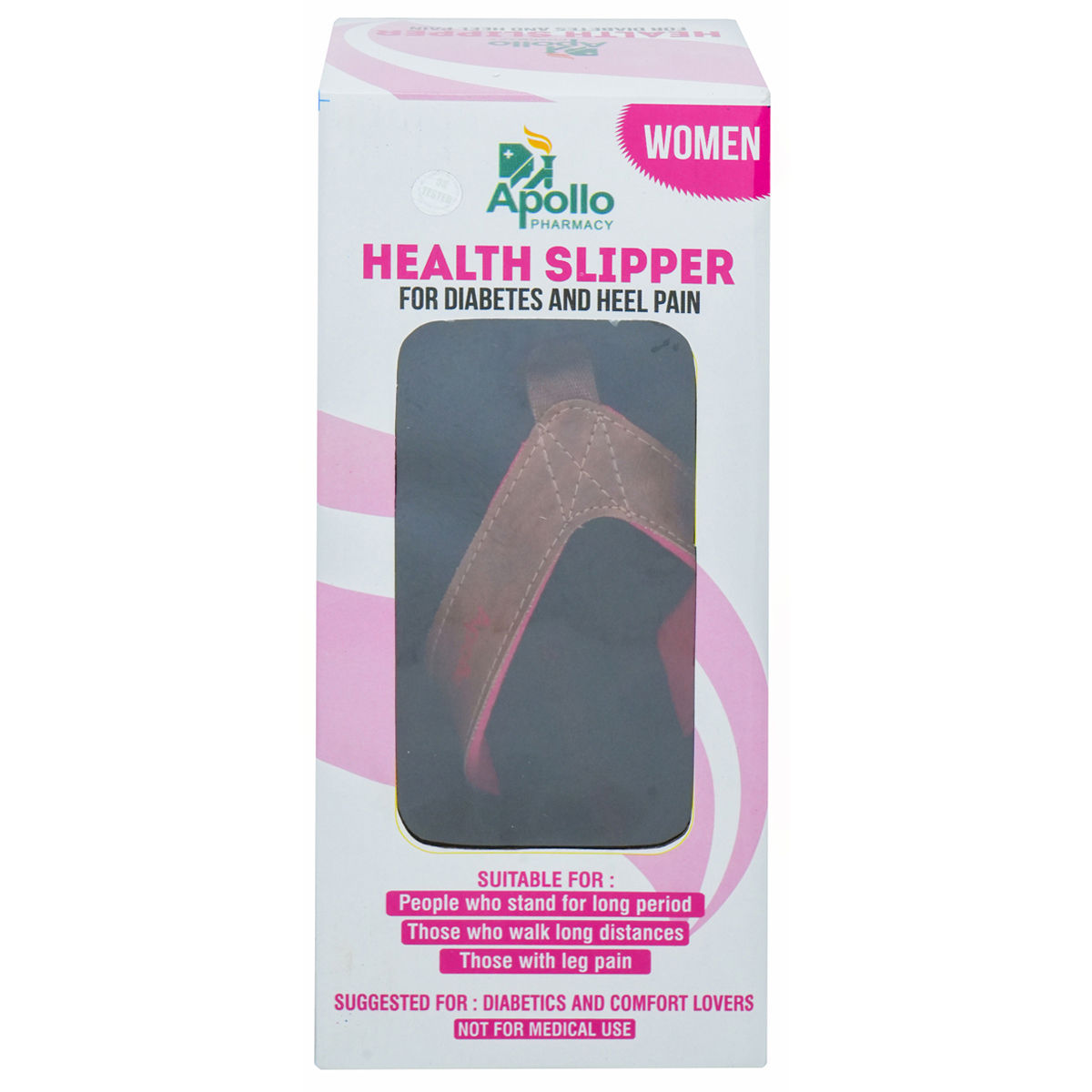 Buy Apollo Pharmacy Diabetes Heel Pain Health Slipper For Women