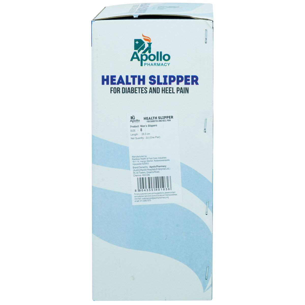 Apollo Pharmacy Diabetes & Heel Pain Health Slipper For Men, Size-8, 1 Pair, Pack of 1 Apollo Pharmacy Diabetes & Heel Pain Health Slipper For Men, Size-8, 1 Pair, Pack of 1