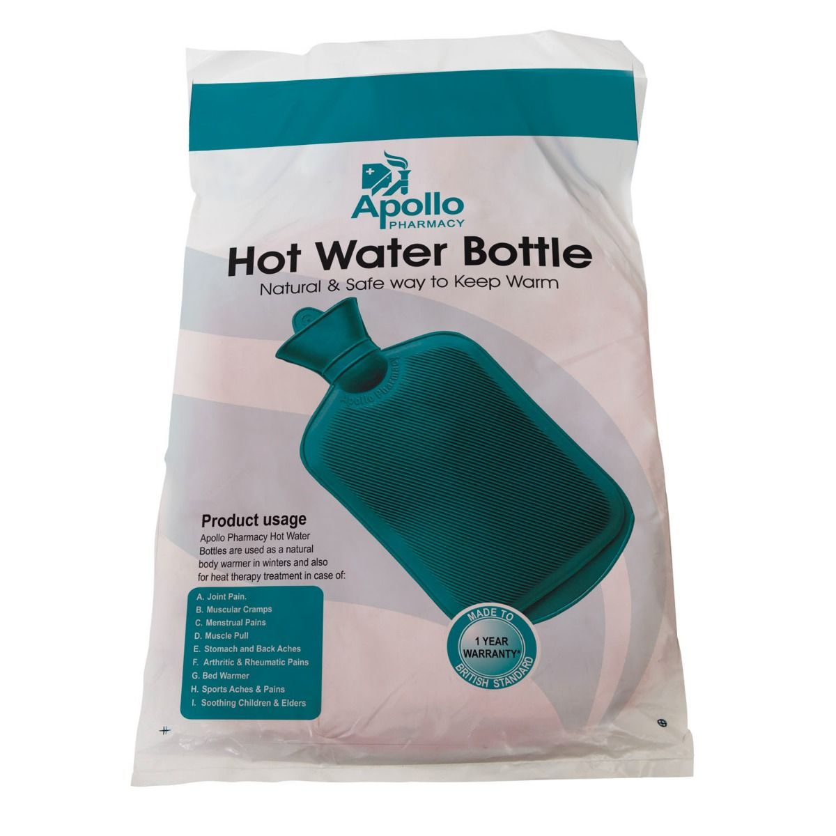 Apollo Pharmacy Hot Water Bottle 2.2 Litre, 1 Count Price, Uses
