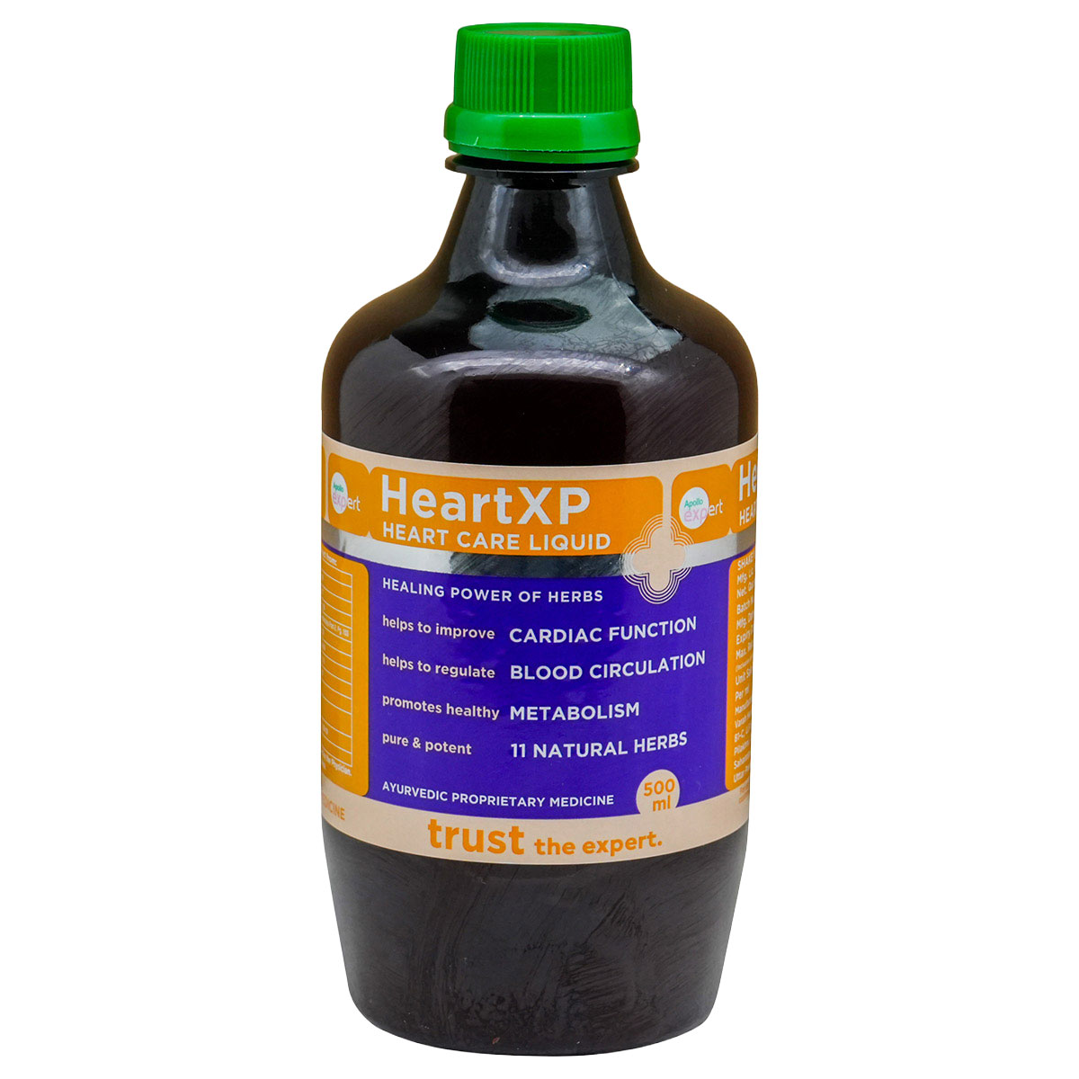 Apollo Heartxp Heart Care Liquid, 500 ml, Pack of 1 Apollo Heartxp Heart Care Liquid, 500 ml, Pack of 1