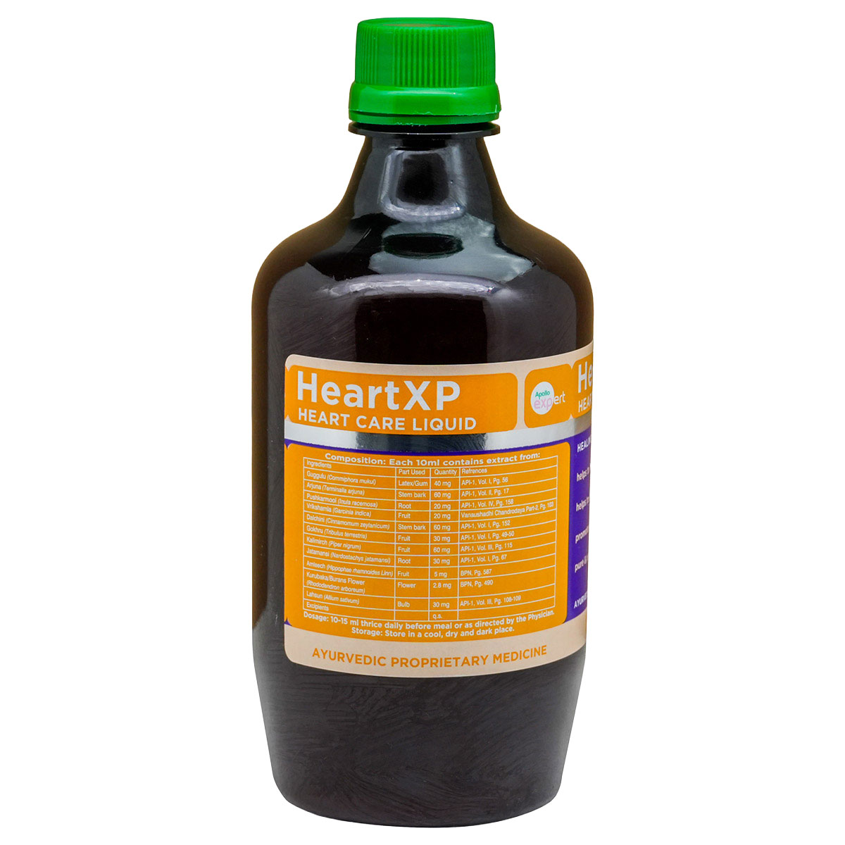 Apollo Heartxp Heart Care Liquid, 500 ml, Pack of 1 Apollo Heartxp Heart Care Liquid, 500 ml, Pack of 1